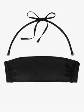 🌴 🆕 Xhilaration Bandeau Bikini Top. Black. Size DD/L. New with Tags.